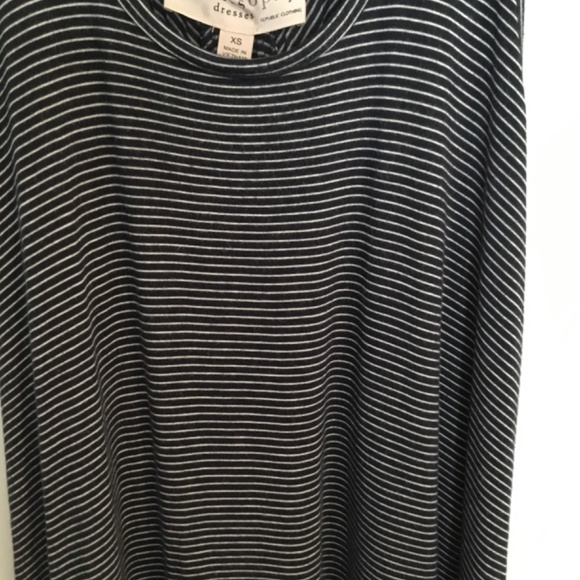 Philosophy Ladies Pullover Sleeveless Summer Dress Blue/ White Stripes Size XS - Picture 3 of 6